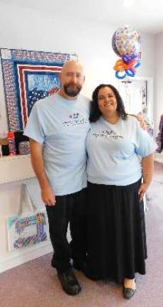 Eric and Anna Hemsworth, owners of Stitch Adventure