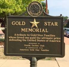 This is an example of a Gold Star Memorial Marker.