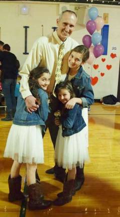 In Fredon, daddys, daughters dance the night away BJ Hough dances the night away with his daughters, from left, Hayden, Taylor and Riley. (Photos courtesy of Theresa Hough)