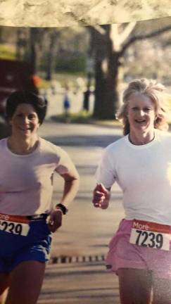 Byram trails page a map to natural wonders Runners and triathletes Angie Dello (left) and Tracey Swenson (right) love running and biking on Byram's trails. photo provided by Angie Dello