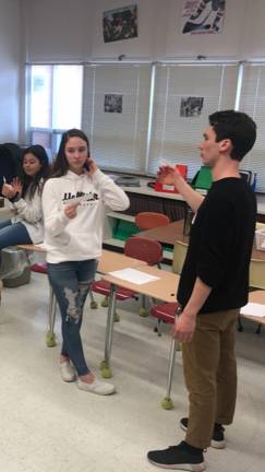 Shakespeare in 8th grade? Yes! Students enjoy learning about Shakespeare's plays. (Photo provided)