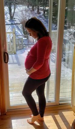 ‘We can’t help everybody’ Rebecca Azzi, due April 7, had initially planned on a hospital birth but is also a good candidate for home birth.