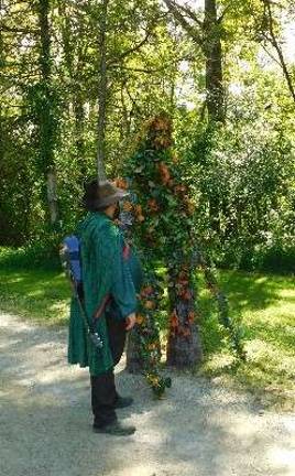 Knights and faeries roman the woods of Sparta An ent and a minstrel take a stroll through the Sparta Renaissance Festival