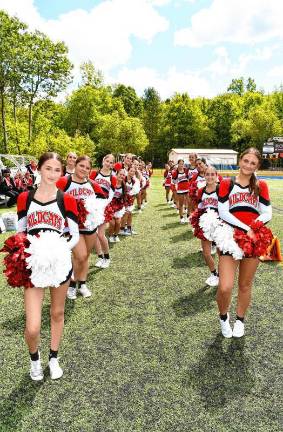 Football roundup: High Point beats Jefferson <b>The High Point cheerleaders</b>