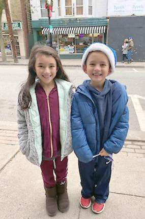 Larelai and Henry Brown were very excited to be back at the parade (Photo by Laurie Gordon)