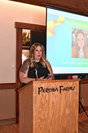 Chamber honors women Laura Ferri of Laura Ferri Growth Co. receives the Mentorship Excellence Award.