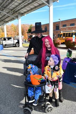 Byram school hosts trunk or treat Damian, Daniel, Kelly and Harley Jodexnis are shown at the Byram school trunk or treat.