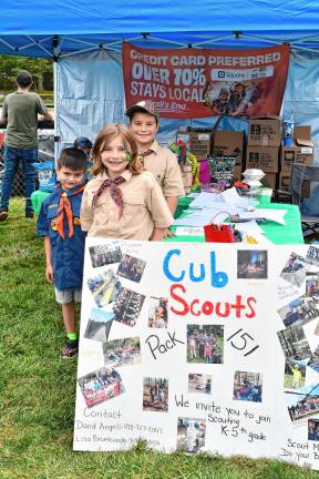 Photos: Stanhope Fall Festival Cub Scouts Levi and Ethan Fernandez and Abby Brumbaugh.