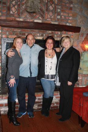 Tribute for beloved veterinarian Rrom left, Terri Ramieri of Advanced Veterinary Care , Steve Scro of Mohawk House, Tina Marcella of Blush and Carol Novrit, director of Sussex County Food Pantry, who are collaborating on the Mar.17 tribute to Michael Ramieri. Photo by Rose Sgarlato