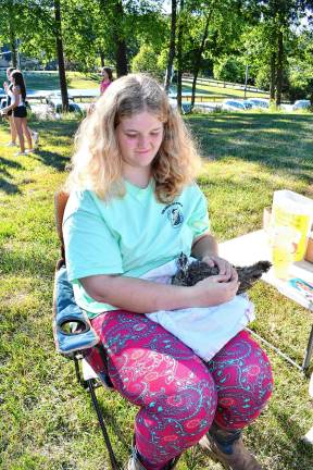 Photos: Byram Fest Gabby Bowie of West Creek holds a bird.
