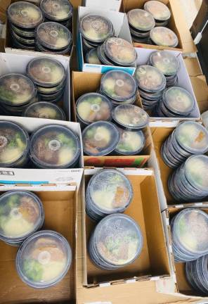 Over 100 warm, high-end meals delivered to families in need in Sussex and Wantage.