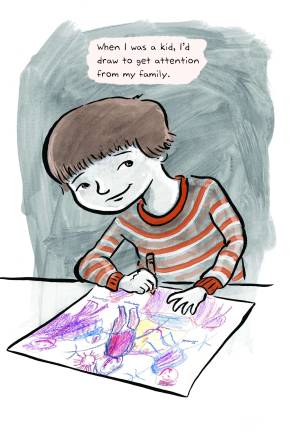 Sketching out teen reality A few frames from "Hey, Kiddo." Reprinted with permission.
