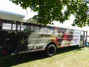 Project Help will hold a bus reveal at 5: 30 p.m. on Saturday Sept. 10, 2019. The refurbished school bus will serve as a mobile closet to assist veterans. (Photo by Mandy Coriston)