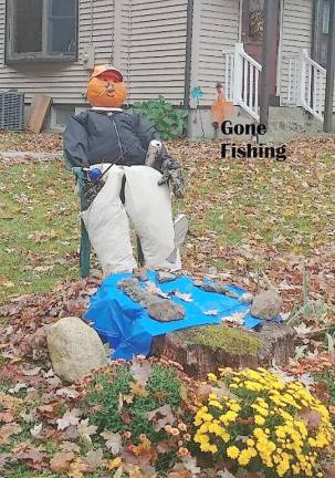 Ogdensburg’s scarecrows compete Gone Fishing (Photo provided)