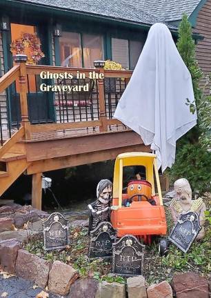Ogdensburg’s scarecrows compete Ghosts in the Graveyard (Photo provided)