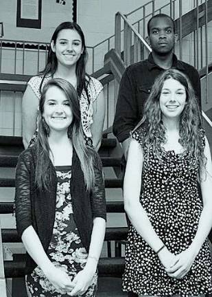 Lenape Valley business students of the month Pictured on the bottom, from left, are Lenape Valley students Brooke Baird and Megan McCullough. On top, from left, are students Krystal Martinez and Blair Gray.