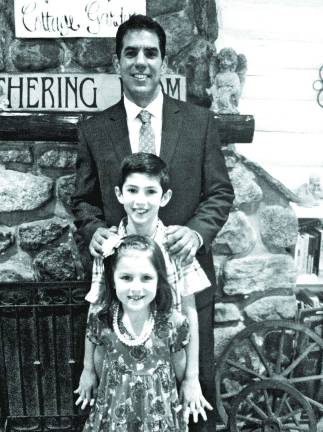Twitter at Green Hills School Superintendent John Nittolo with his two children that both attend Green Hills School.