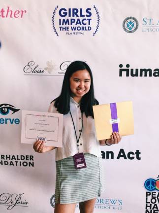 Stillwater teen wins the Girls Impact the World's &quot;Women in Tech&quot; Award for her documentary about girls in STEM. (Photo provided)