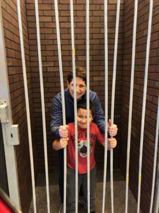 At the 2019 Winter Festival, Sparta Police brings along its Sparta Jail and greets families.