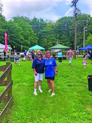 Stanhope Mayor Mayor Patricia Zdichocki, left, and Maria Grizzetti, Recreation Commission chairwoman, pose for a photo.