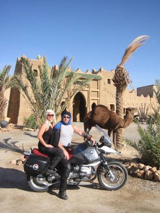 Brian Rathjen and Sheir Kamile, of Newton, on one of their adventures, discovering new places to ride.