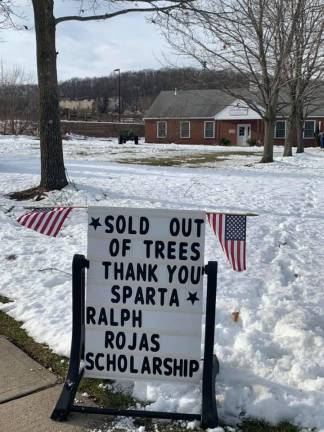 Sparta VFW sold out of all Christmas trees this weekend.