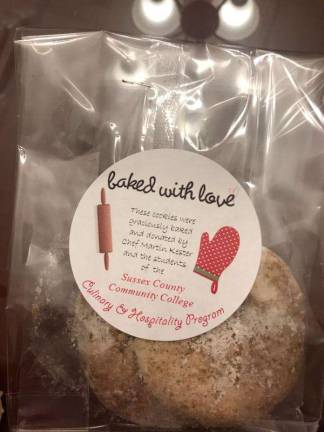The label proves it: The cookies were baked with love. (Photo by Laurie Gordon).