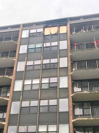 Residents were evacuated from Brookside Terrace Apartments in Newton on Thursday, Dec. 12, 2018. (Photo by Laurie Gordon).