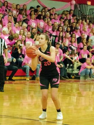 High Point prettier in pink than Newton High Point's Margo Peterson scored 23 points and had nine rebounds.