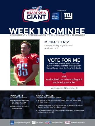 Michael Katz needs your vote Michael Katz needs your vote