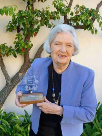 Marilyn Knowlden as pictured in 2010 accepting a lifetime achievement award at the Cinecon Classic Movies Festival. Photo provided.
