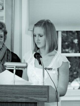 County-wide contest names best in verse Photos By John Church Eighth grade honorable mention Hannah Ervey of Long Pond School.