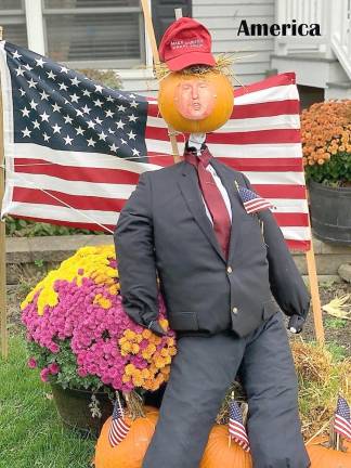 Ogdensburg’s scarecrows compete America (Photo provided)