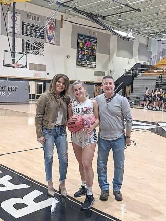 Samantha Opilla with her parents, Donna and Pete Opilla (Photo provided)