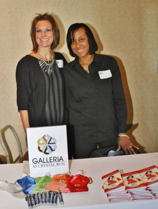 Girls, girls and more girls Heidi Sthuessler and Ziana Gaither of Galleria Crystal Run in Middletown, NY.