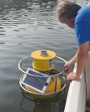 The NJ DEP previously deployed real time buoys to help better understand harmful algal blooms.