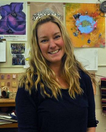 Beloved art instructor named Teacher of the Year Heather Anderson, shortly after being surprised with the KRHS Teacher of the Year award photos provided