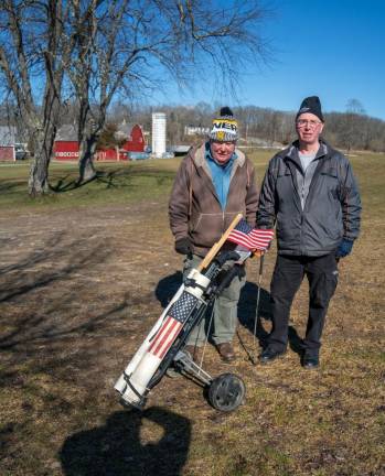 Ken Pelka and Jack McKoy take part in the Chili Open Golf Classic.