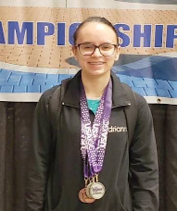 Olivia Fisher wins gold at state championships Adrianna Barone (Photo provided)