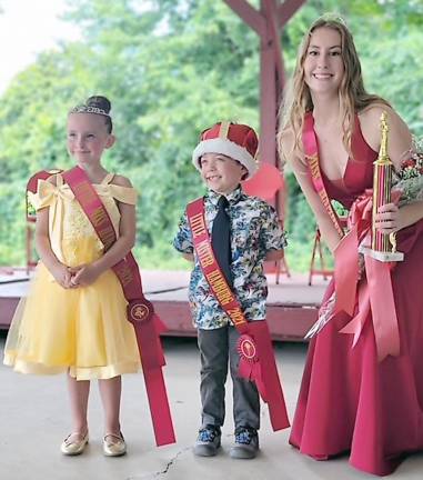 Little Miss, Grace Zicarelli; Little Mr., Jaxon Willey; and Miss Hamburg, Vanessa Hasbrouck (Photo provided)