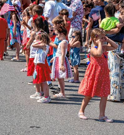 Sparta. Fourth of July events Children cover their ears to block out a firetruck’s siren during the Fourth of July parade in Sparta.