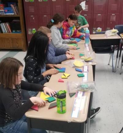 Student Math sure adds up In preparation for a May 2020 trip to ShopRite, students practice skills learned in the Young Consumer Program.
