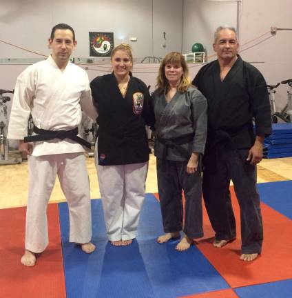 United Martial Arts offers mix of disciplines, dedicated instructors Photos by Laurie Gordon United Martial Arts blackbelts: Ashley Markovic (Sandyston), Ben Dominguez (Denville), Deb Popek (Stillwater), and her husband and the school's Sensei, Lou Popek.