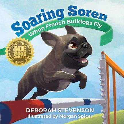Unlikely champion French bulldog reaches kids Cover of Stevenson's children's book Artwork by Morgan Spicer