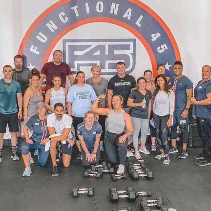 An exercise group at the new F45 in Sparta.
