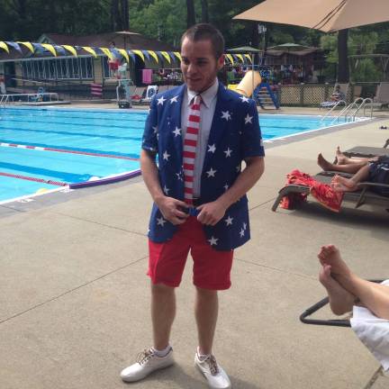 Fond memories of Lake Mohawk Pool Rockin' the 4th of July Best Dressed Employee outfit Photos provided by LMP