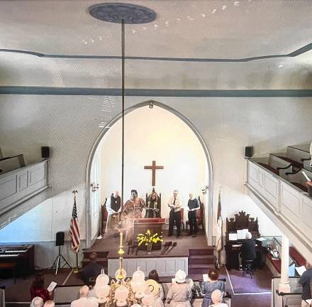 Sussex County History Today: Old Clove Church service <b>The annual service at the Old Clove Church in Wantage was Sunday, Sept. 21. (Photo by Bill Truran) </b>