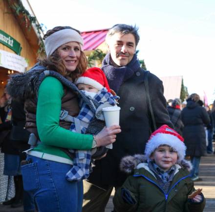 The Lyden family of Lake Mohawk enjoy their annual visit to the Christmas Market.