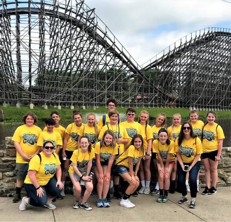 Students visit Six Flags NEWTON. Junior high schoolers from KRHS recently visited Six Flags Great Adventure and attended lectures, and rode the roller coasters, in addition to receiving the Community Smile Program Award, recognizing all their hard work. Students had a blast recently at Six Flags Great Adventure. (Photo submitted)