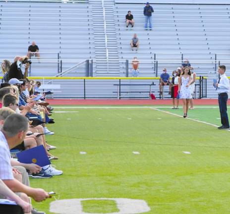 Students have their photos taken. (Photo by Vera Olinski)